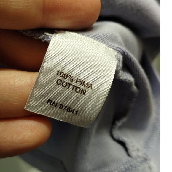 J. Jill Women's Size Small Light Purple Boat Neck Pima Cotton Ballet-Sleeve Tee - Picture 4 of 4